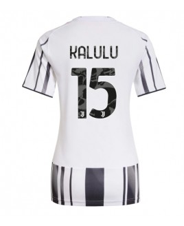 Günstige Juventus Pierre Kalulu #15 Heimtrikot Damen 2025-26 Kurzarm